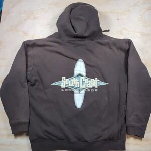 Expedition Series South Coast Long Boards San Diego Ca. Surf Hoodie Distressed M